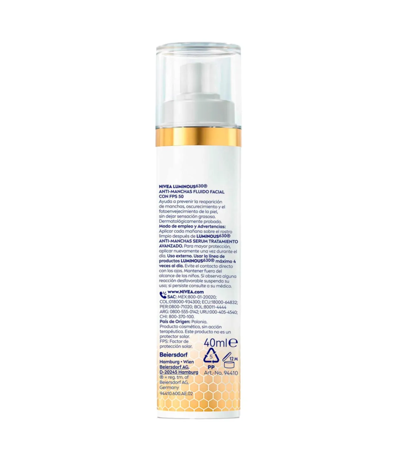 Luminous 630 Creme de Dia Antimanchas SPF50