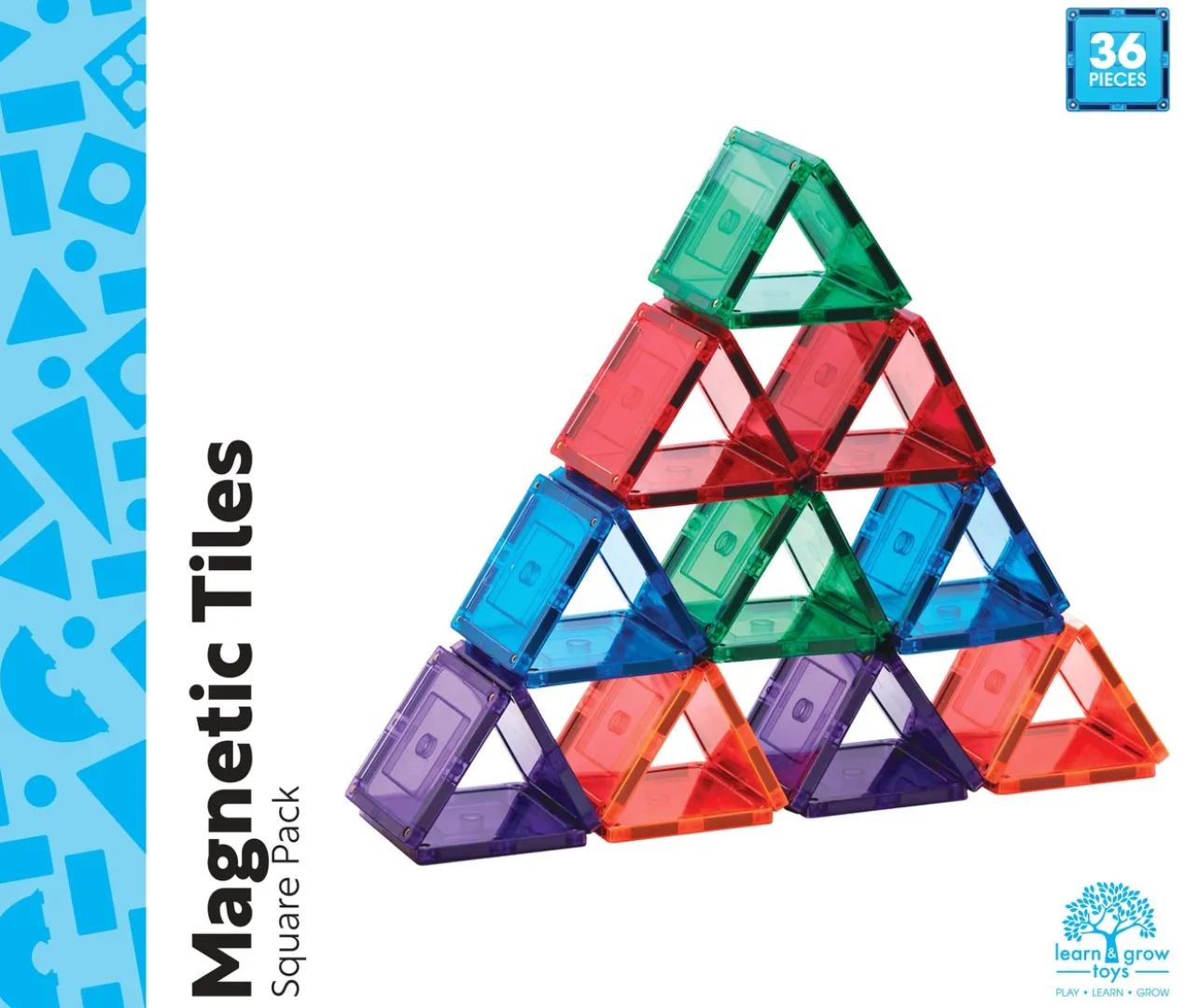Magnetic Tiles Small Square 36 peças