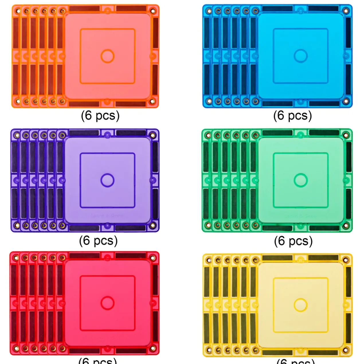 Magnetic Tiles Small Square 36 peças