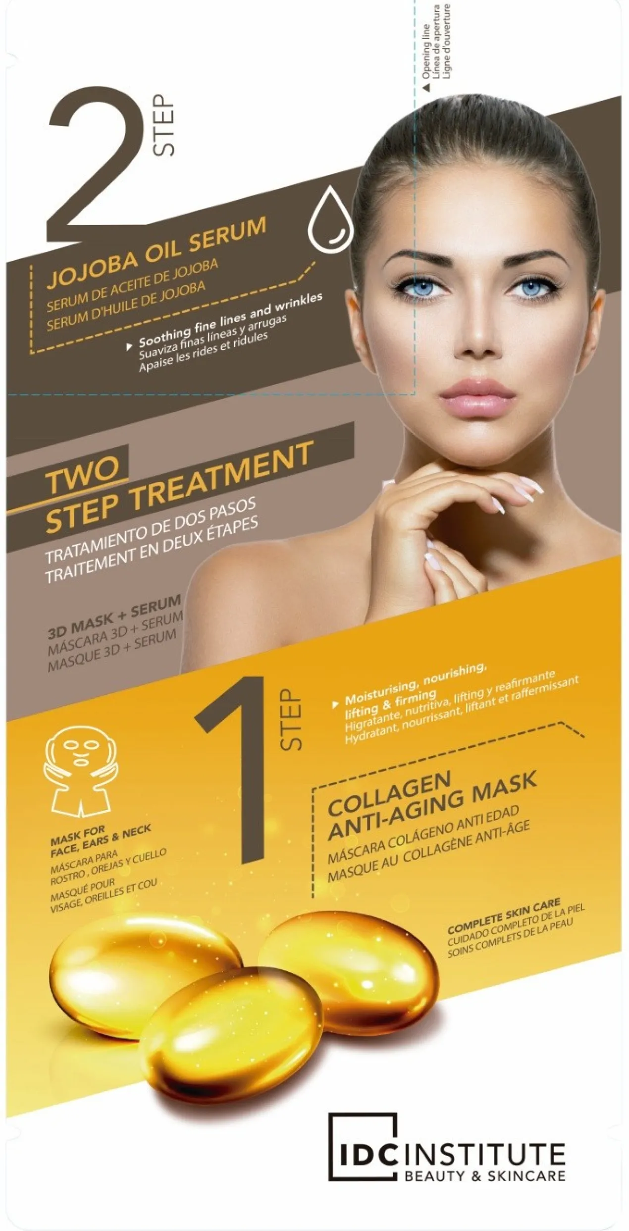 Mask 3D Collagen Anti-Aging Máscara Facial