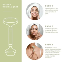 Massajador Facial Pedra Jade 2 Rolos