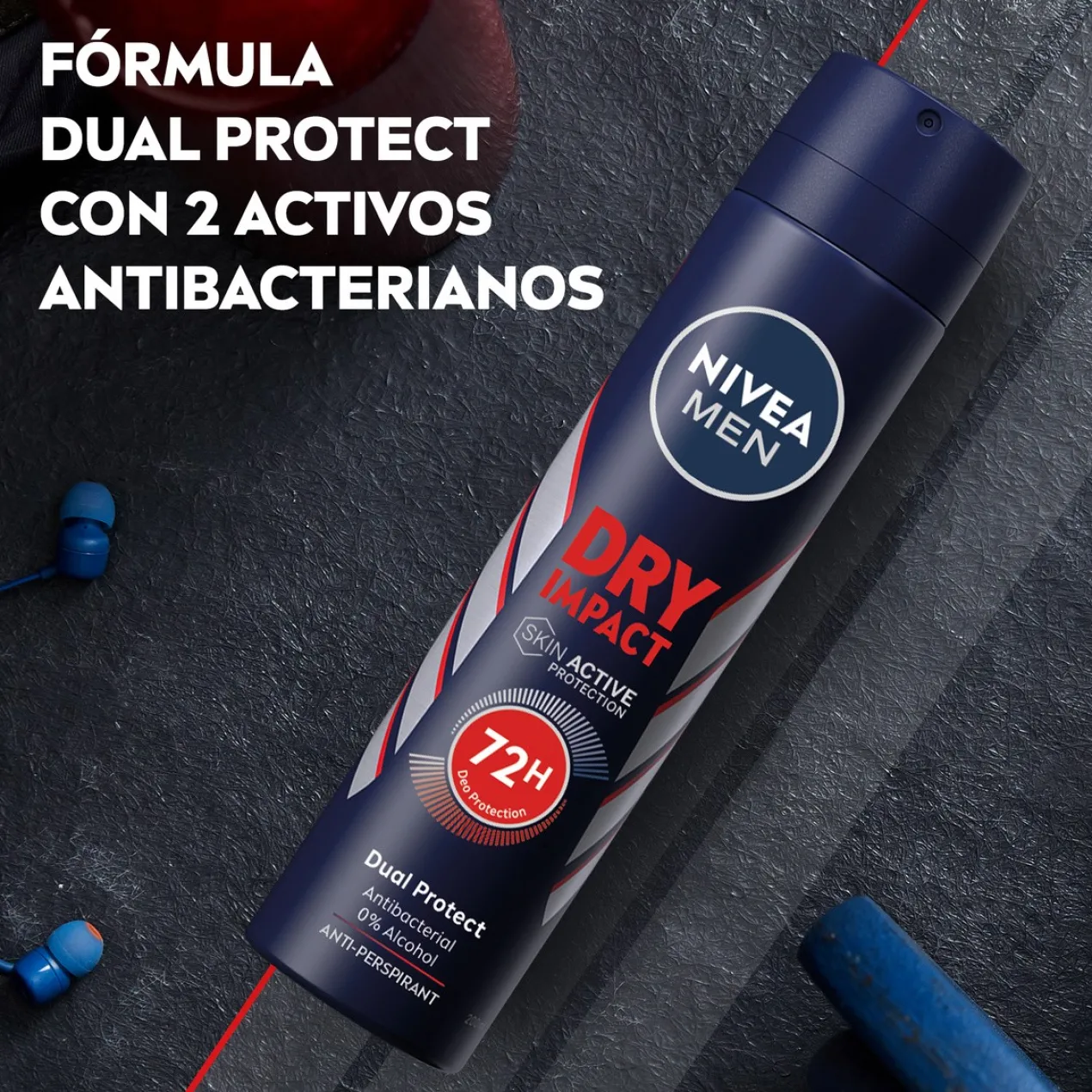 Men Dry Impact Desodorizante Spray Antitranspirante