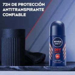 Men Dry Impact Desodorizante Roll-On 72h