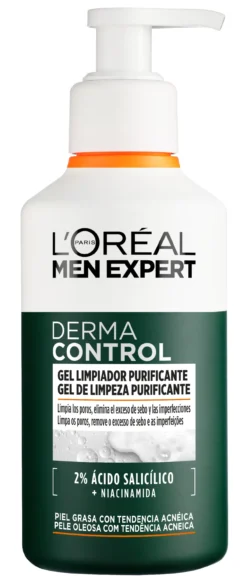 Men Expert Derma Control Gel de Limpeza Purificante