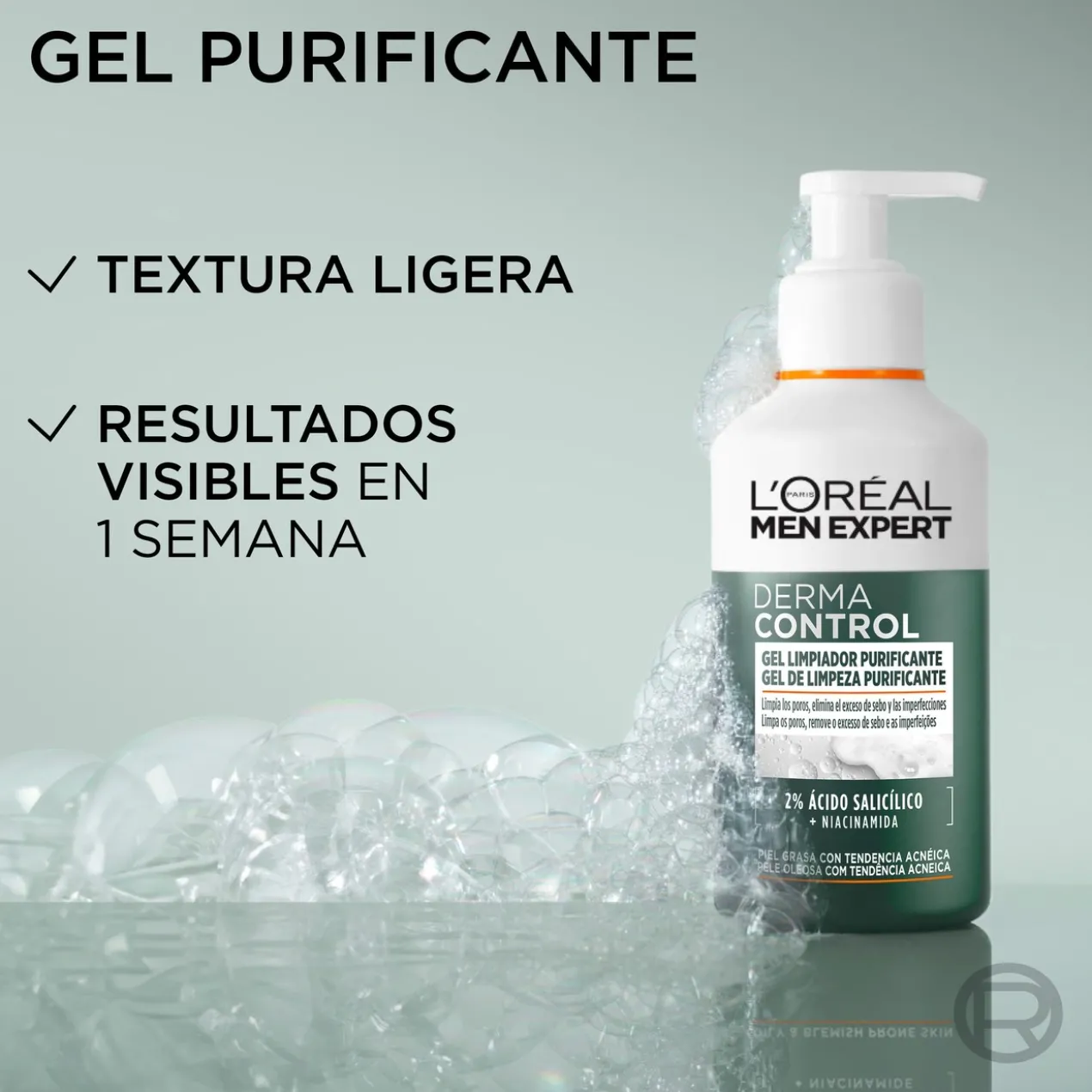 Men Expert Derma Control Gel de Limpeza Purificante