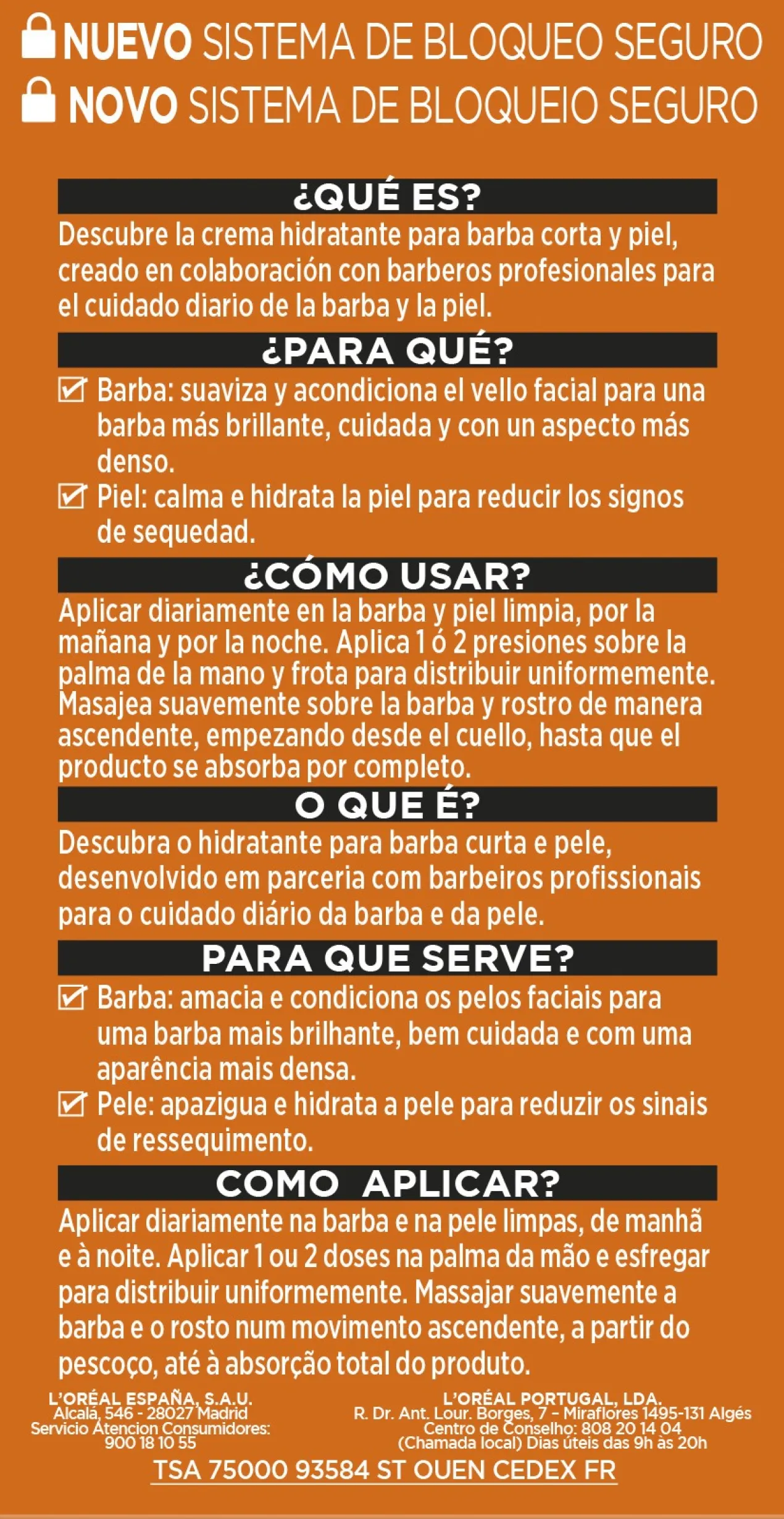 Men Expert Hidratante Barber Club para Pele e Barba