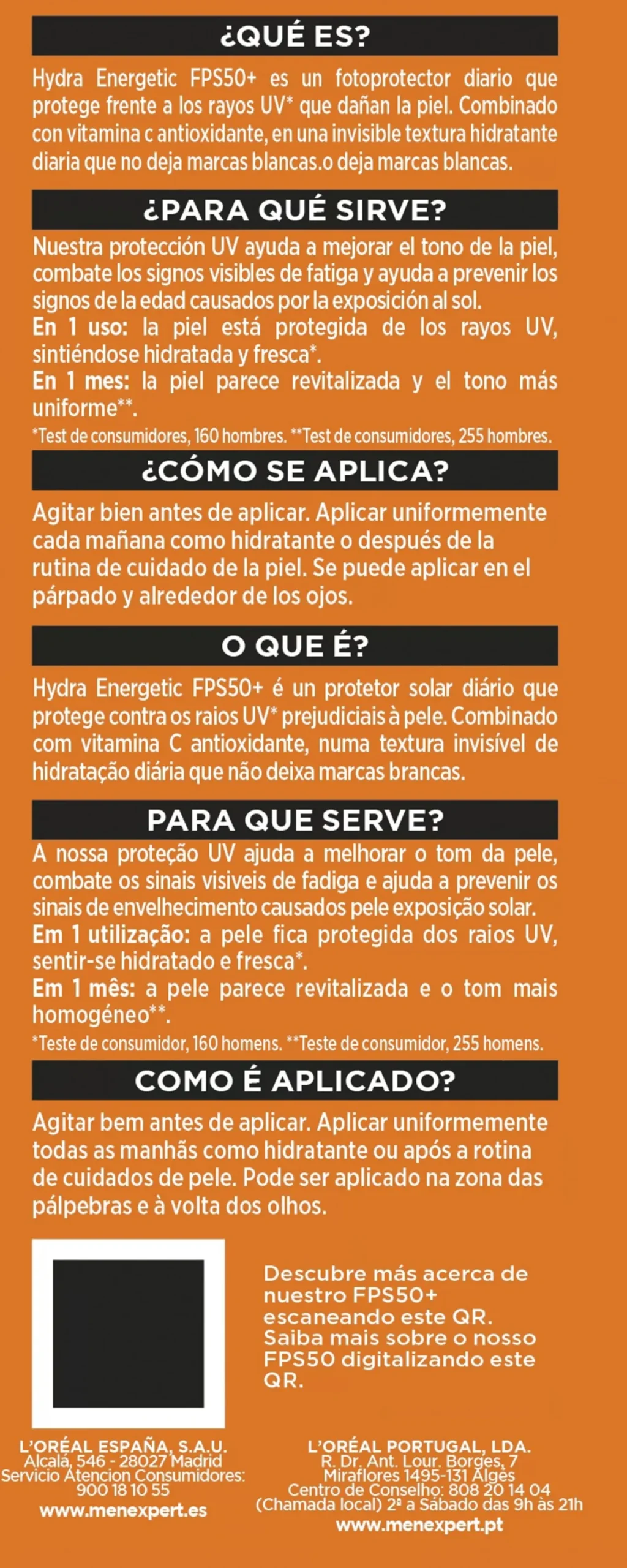 Men Expert Hydra Energetic Fluido Invisível Diário FPS 50+
