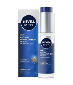 Men Hyaluron Gel Facial Hidratante Antienvelhecimento