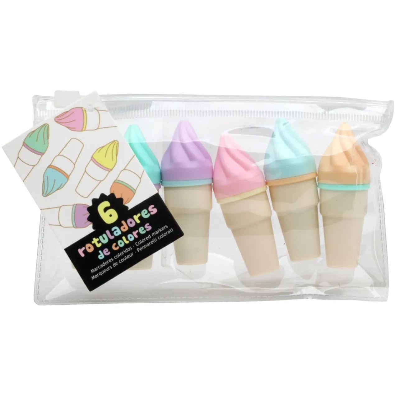Mini Marcadores Cone de Gelado