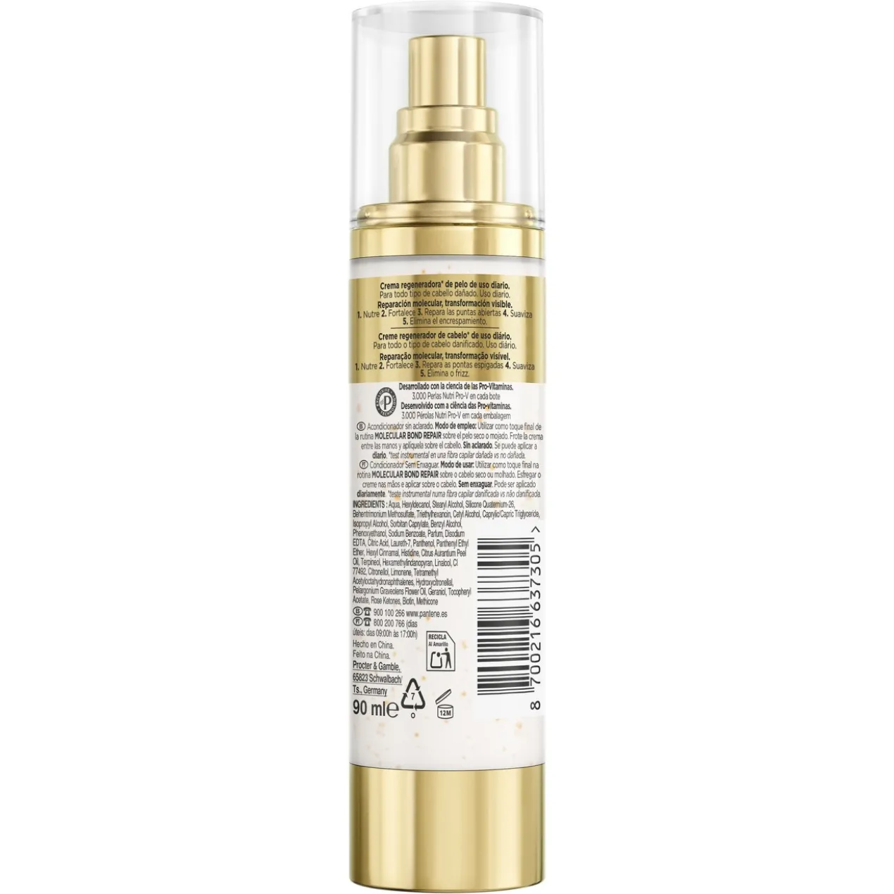 Molecular Bond Repair Creme sem Enxaguamento para Cabelo Danificado