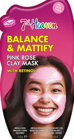 Máscara Argila Rosa de Rosas com Retinol Equilibra e Matifica