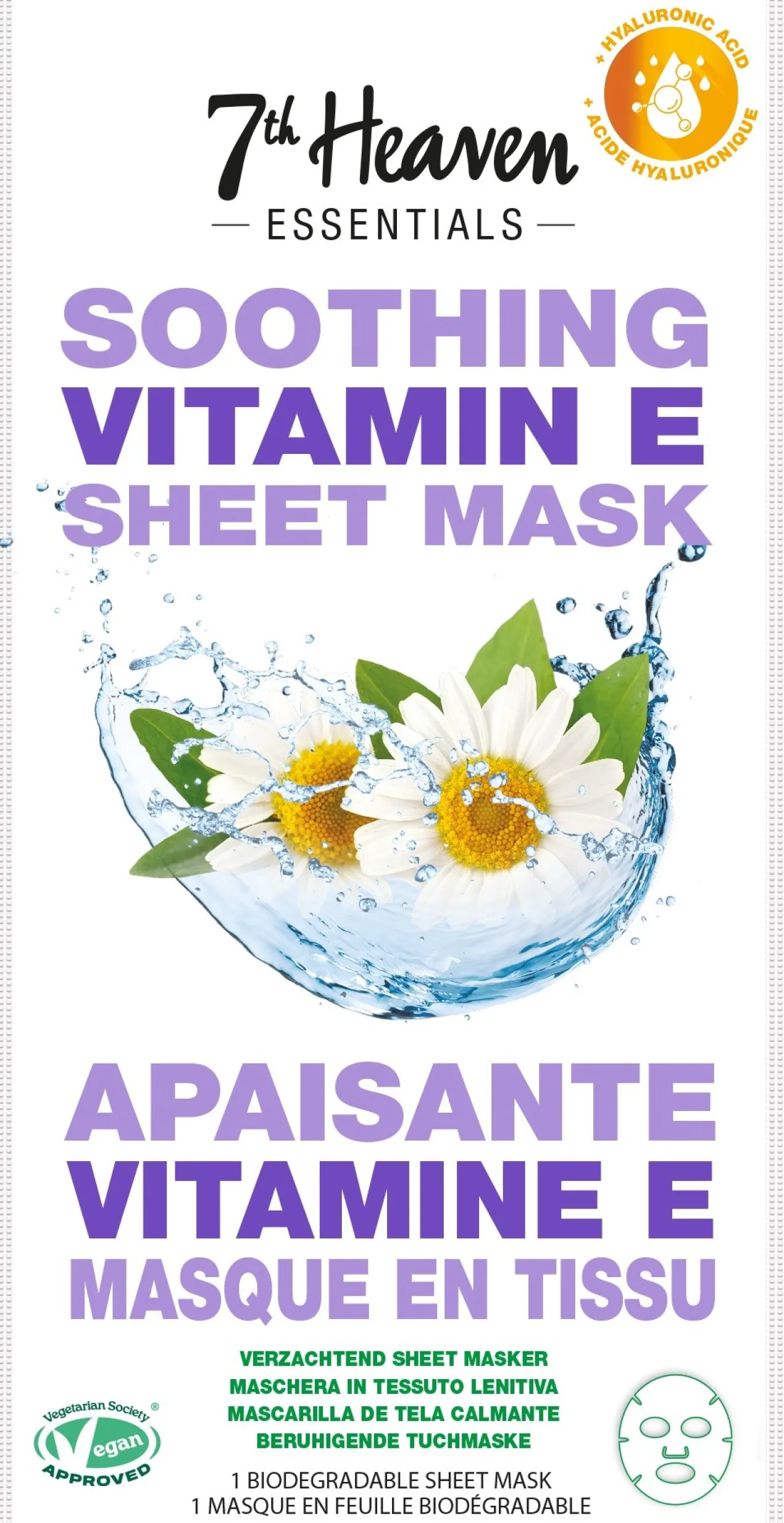 Máscara Calmante Essentials Vit E Camomila