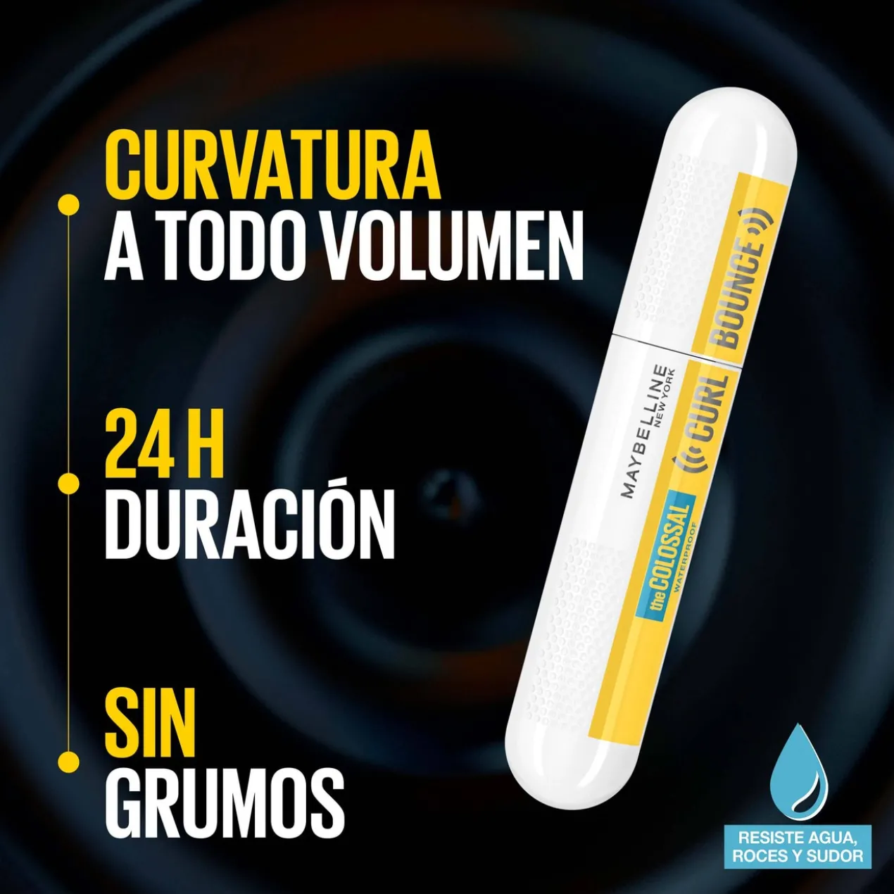 Máscara de Pestanas Colossal Curl Bounce Waterproof