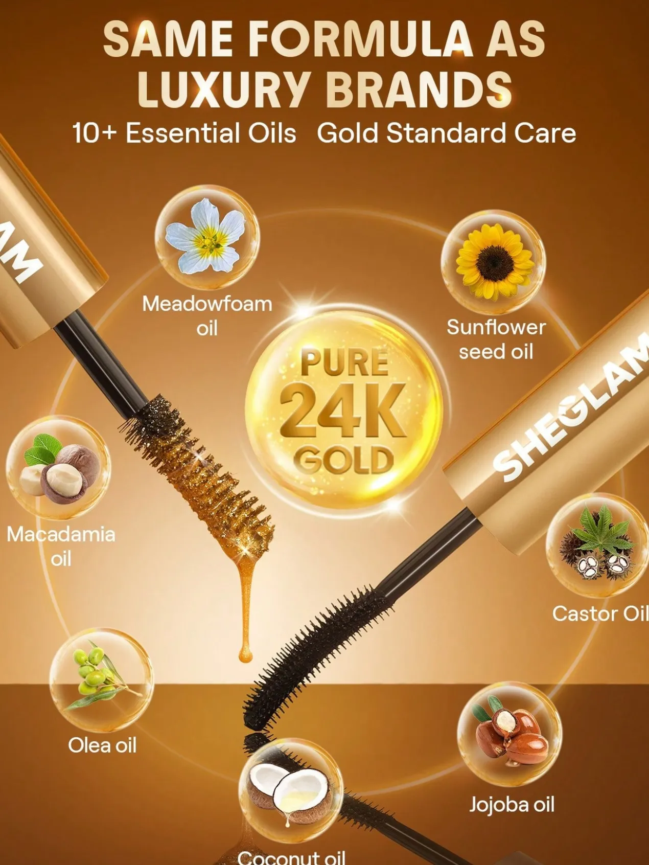 Máscara de Pestanas 24K Multieffect