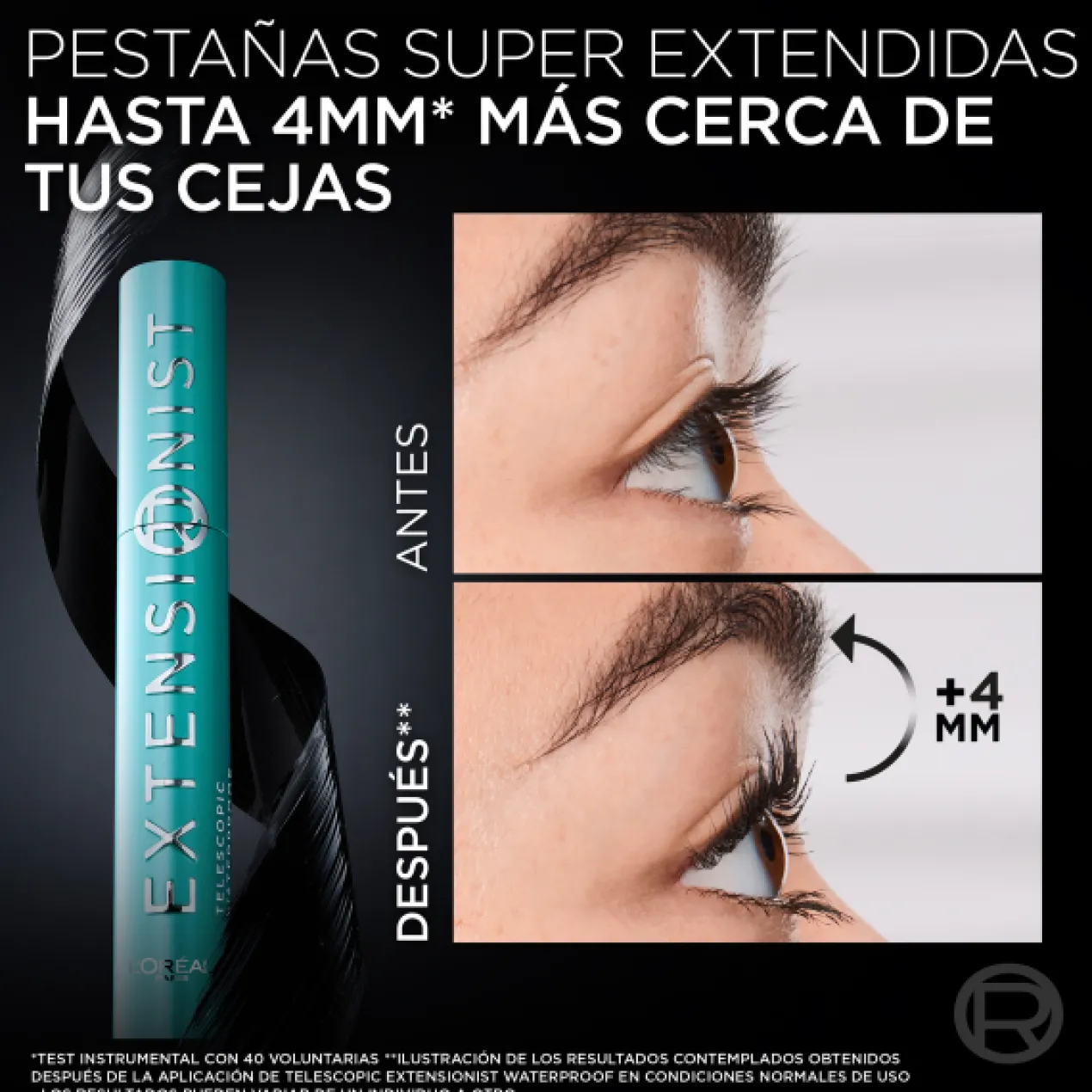 Máscara de Pestanas Telescopic Extensionist Waterproof