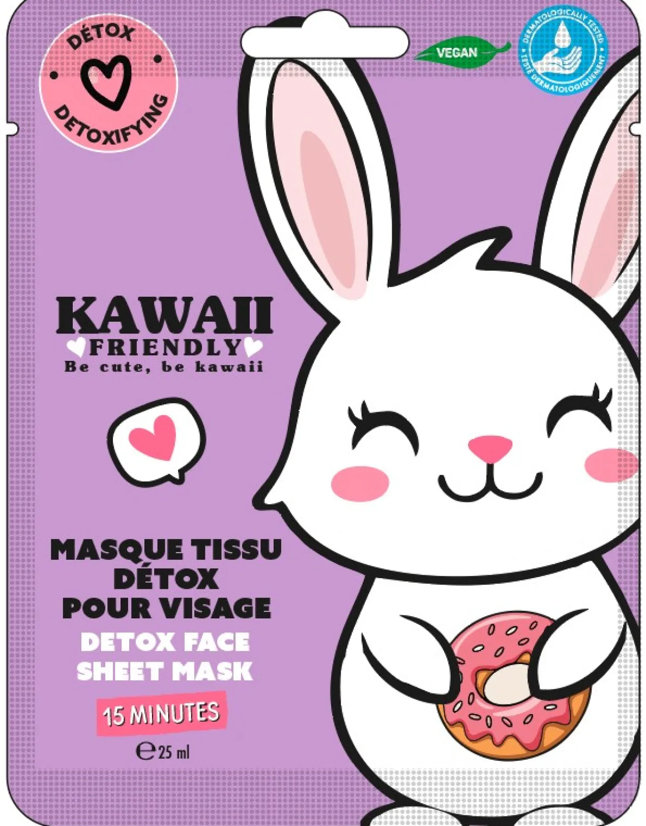 Máscara de Tecido Detox Kawaii