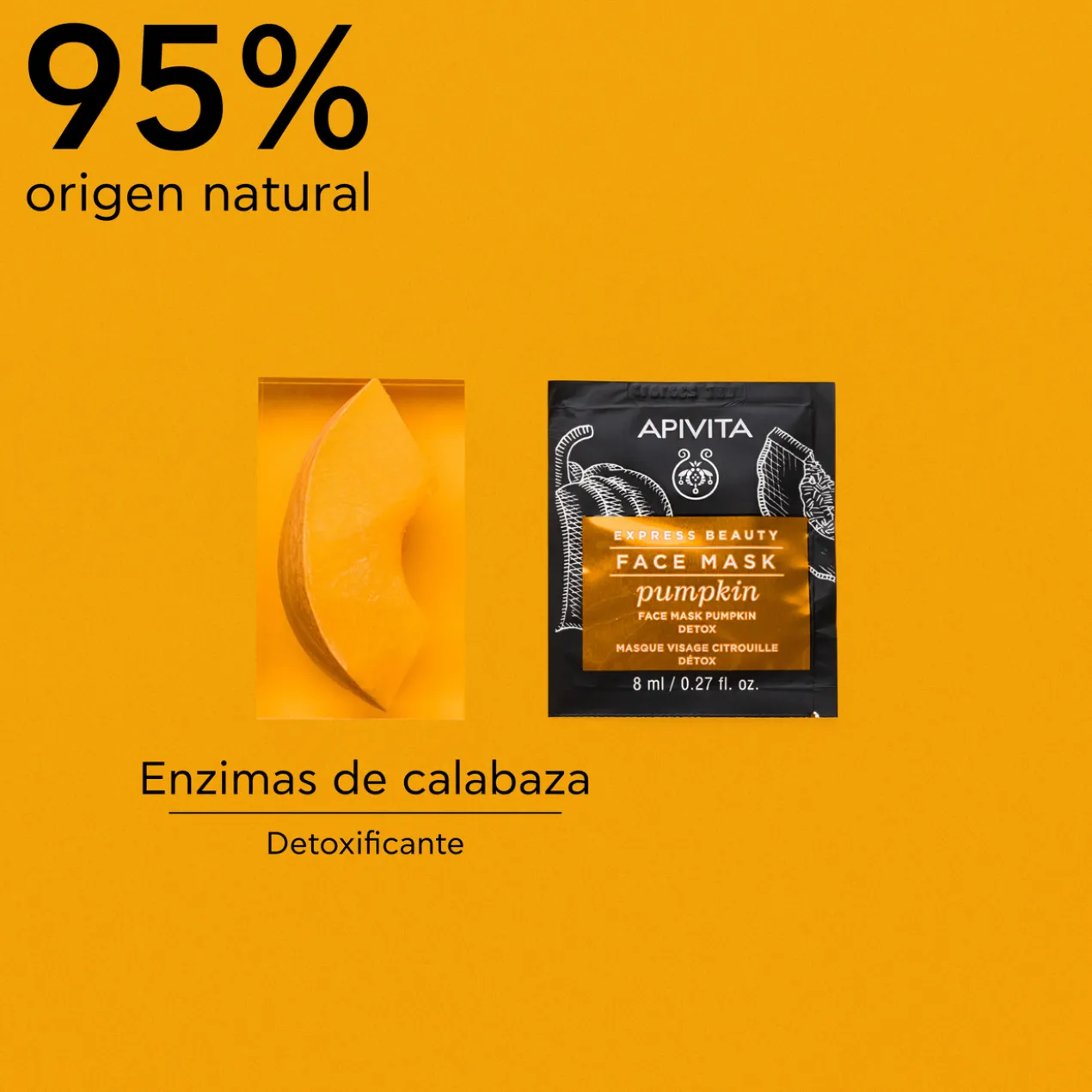 Máscara Express Detox com Abóbora