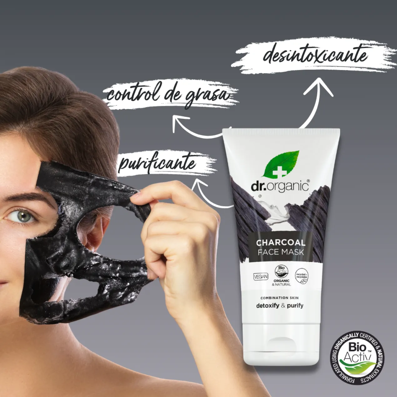 Máscara Facial Carvão Ativado