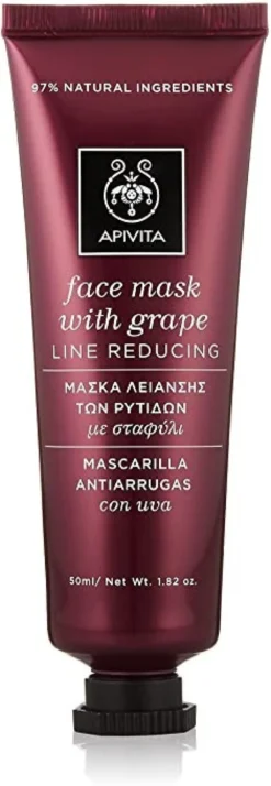 Máscara Facial com Uva Antirrugas