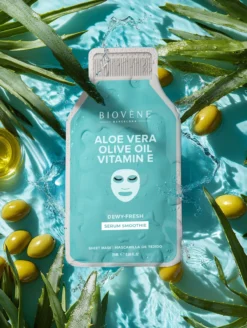 Máscara Facial Dewy-Fresh Aloe Vera + Vitamina E + Óleo de Oliva