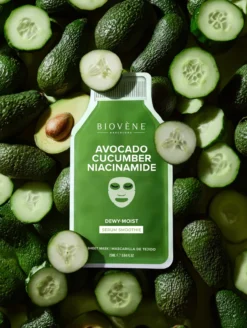 Máscara Facial Dewy Moist Abacate, Pepino e Niacinamida