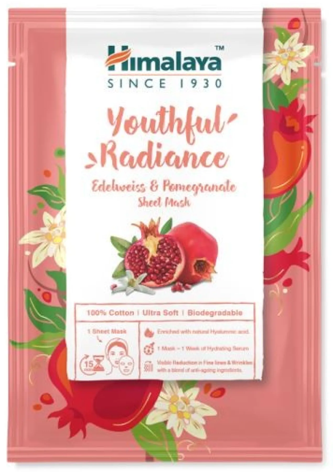 Máscara Facial Edelweiss & Romã Radiance Juventude