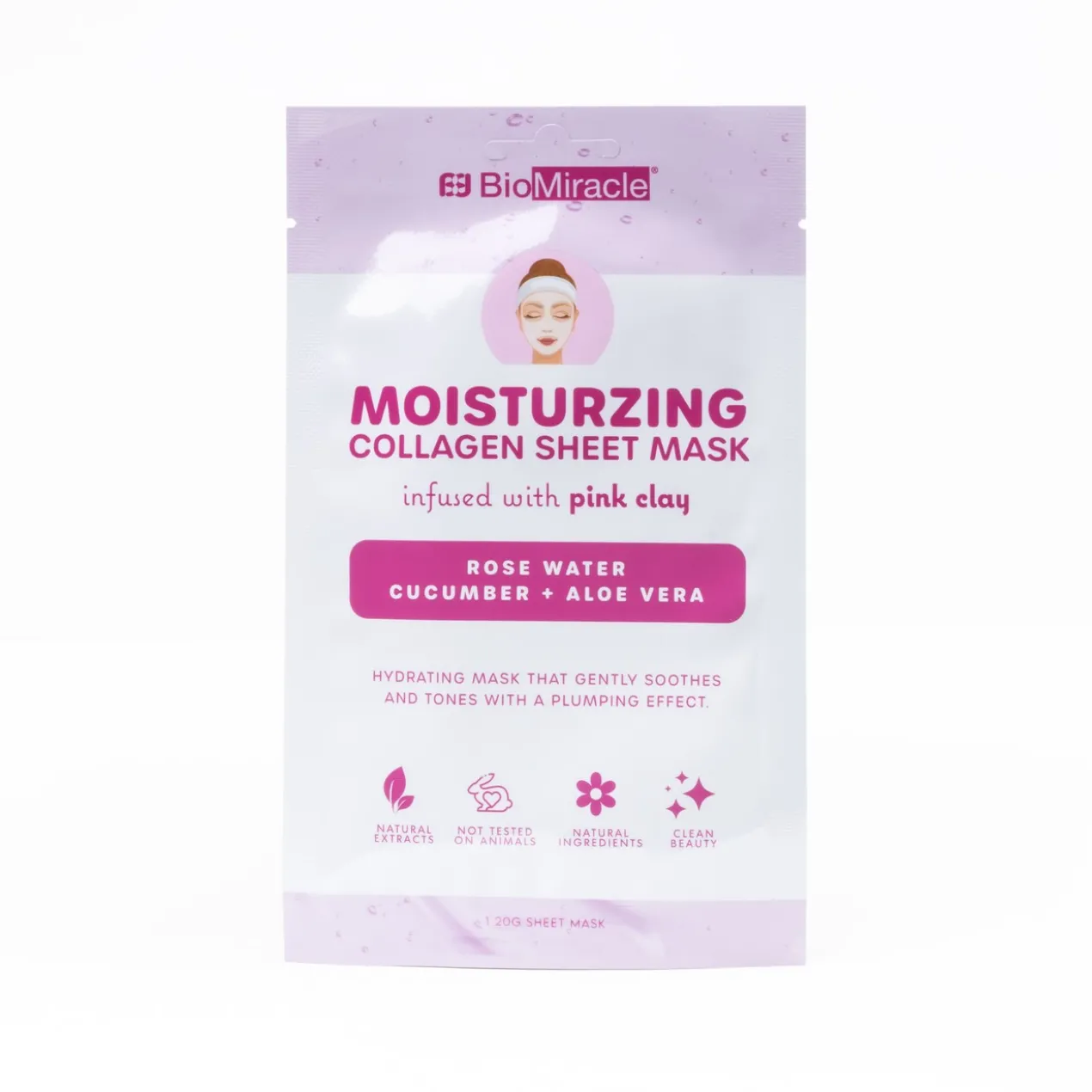 Máscara Facial Hidratante com Colagénio