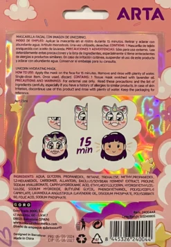 Máscara Facial Hidratante Unicórnio