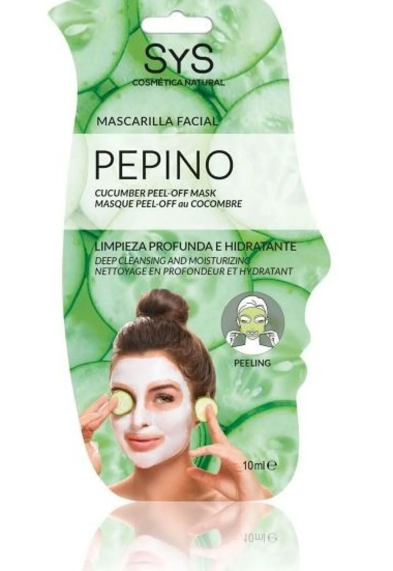 Máscara Facial Pepino Limpeza Profunda e Hidratante