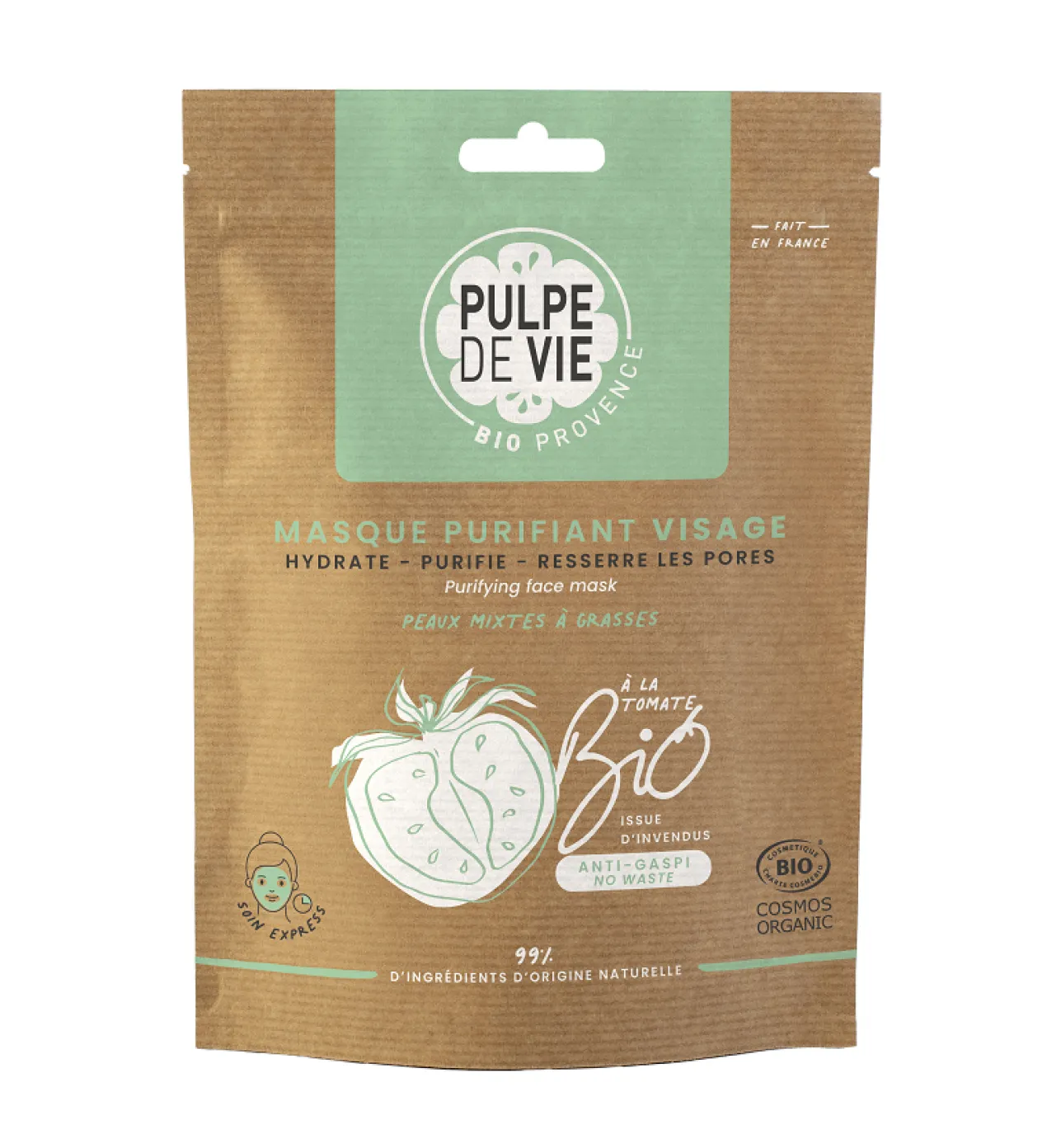 Máscara Facial Purificante Ananás Tomate