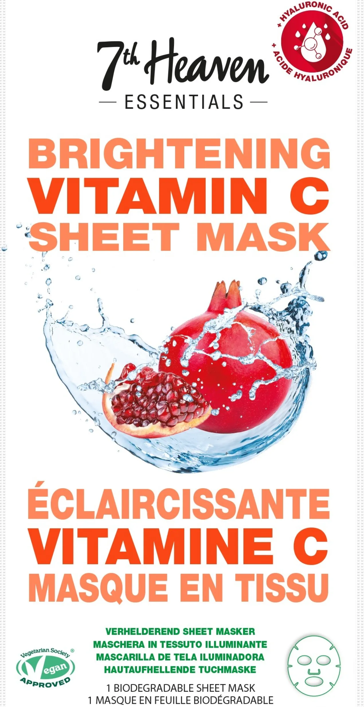 Máscara Iluminadora Essentials Vit C Romã