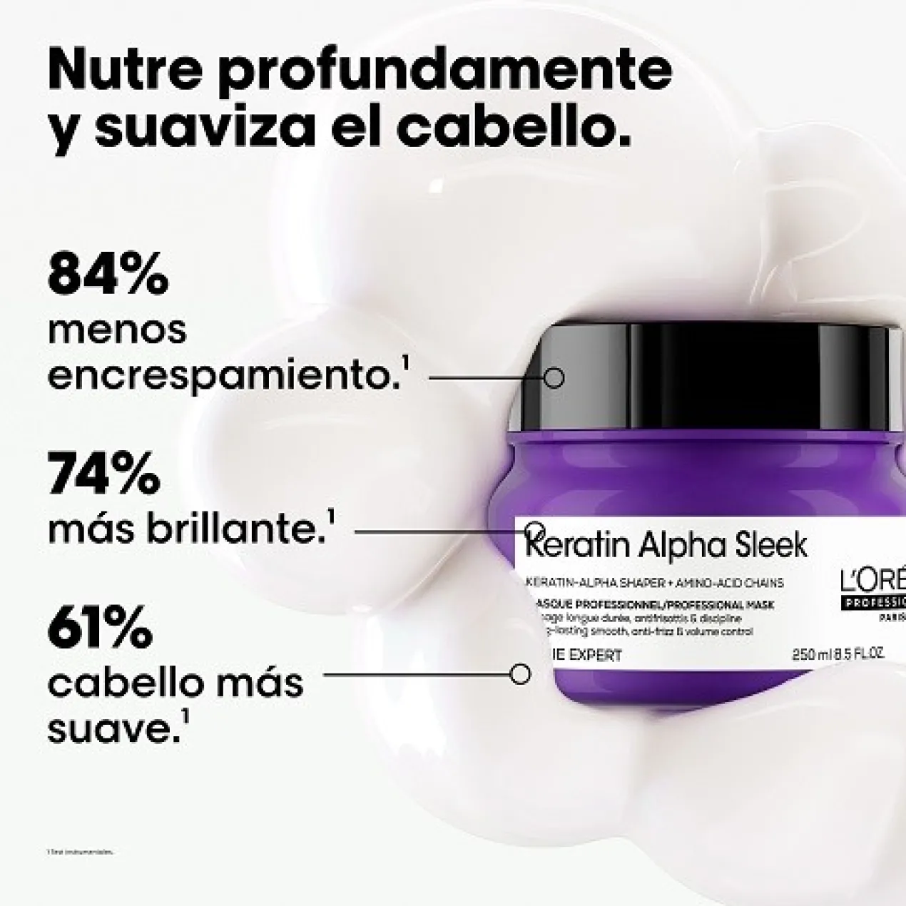 Máscara profissional Keratin Alpha Sleek