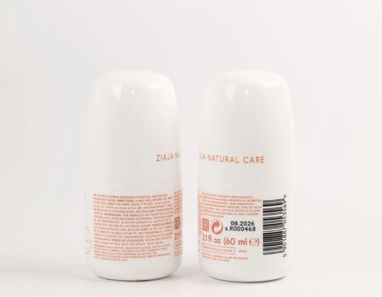 NATURAL CARE Antitranspirante