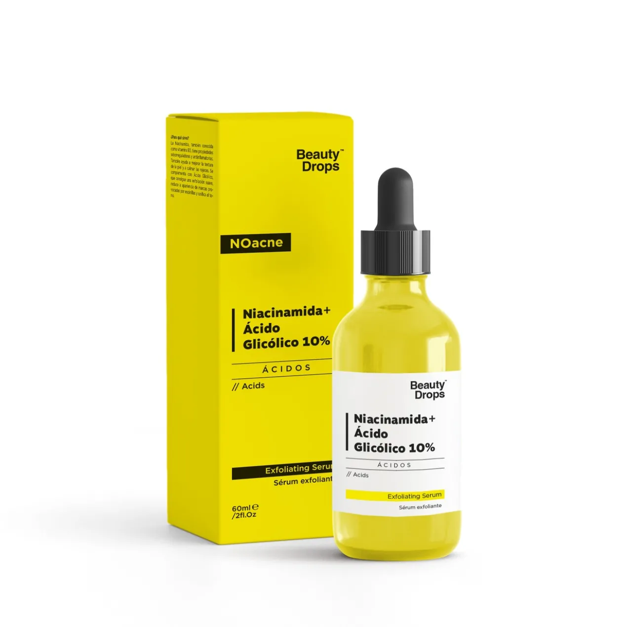 Niacinamida + Soro Esfoliante de ácido glicólico 10%