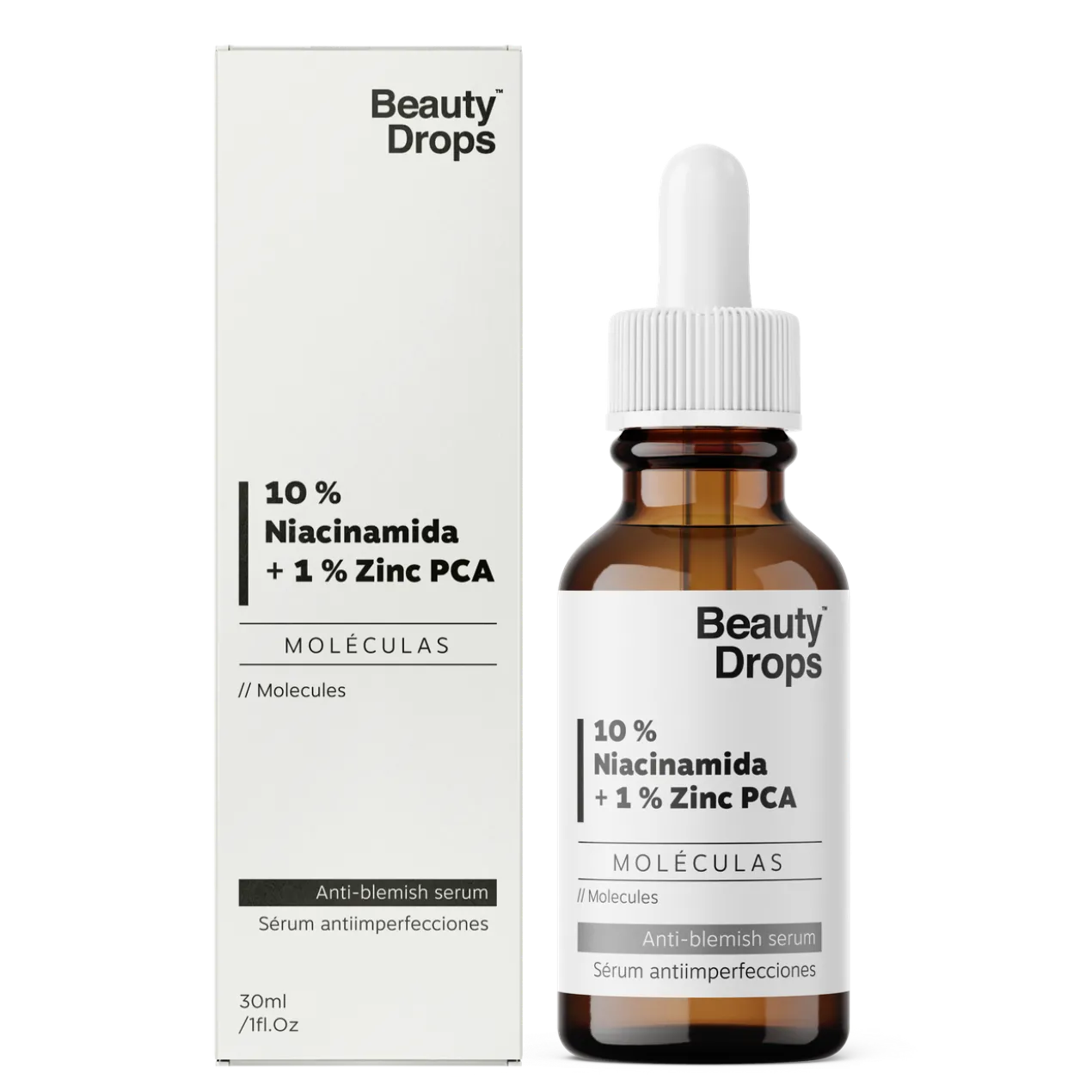 10% Niacinamida + 1% Zinco PCA Sérum anti-imperfeições