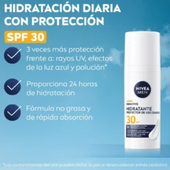 Nivea MEN Sensitive Creme Hidratante SPF30