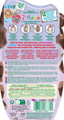 Nourish & Energise Máscara Facial Nutritiva e Estimulante com Chocolate e Cafeína