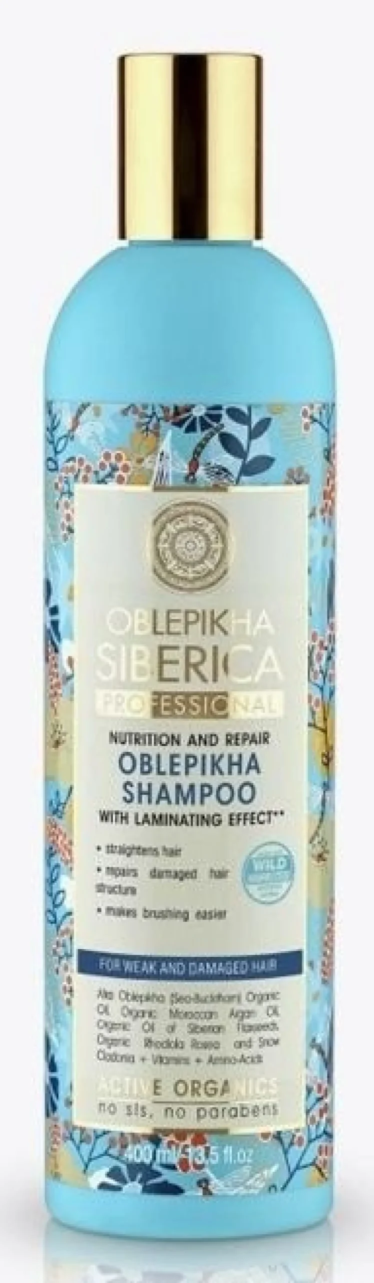 Oblepikha Champô para cabelo fraco e danificado