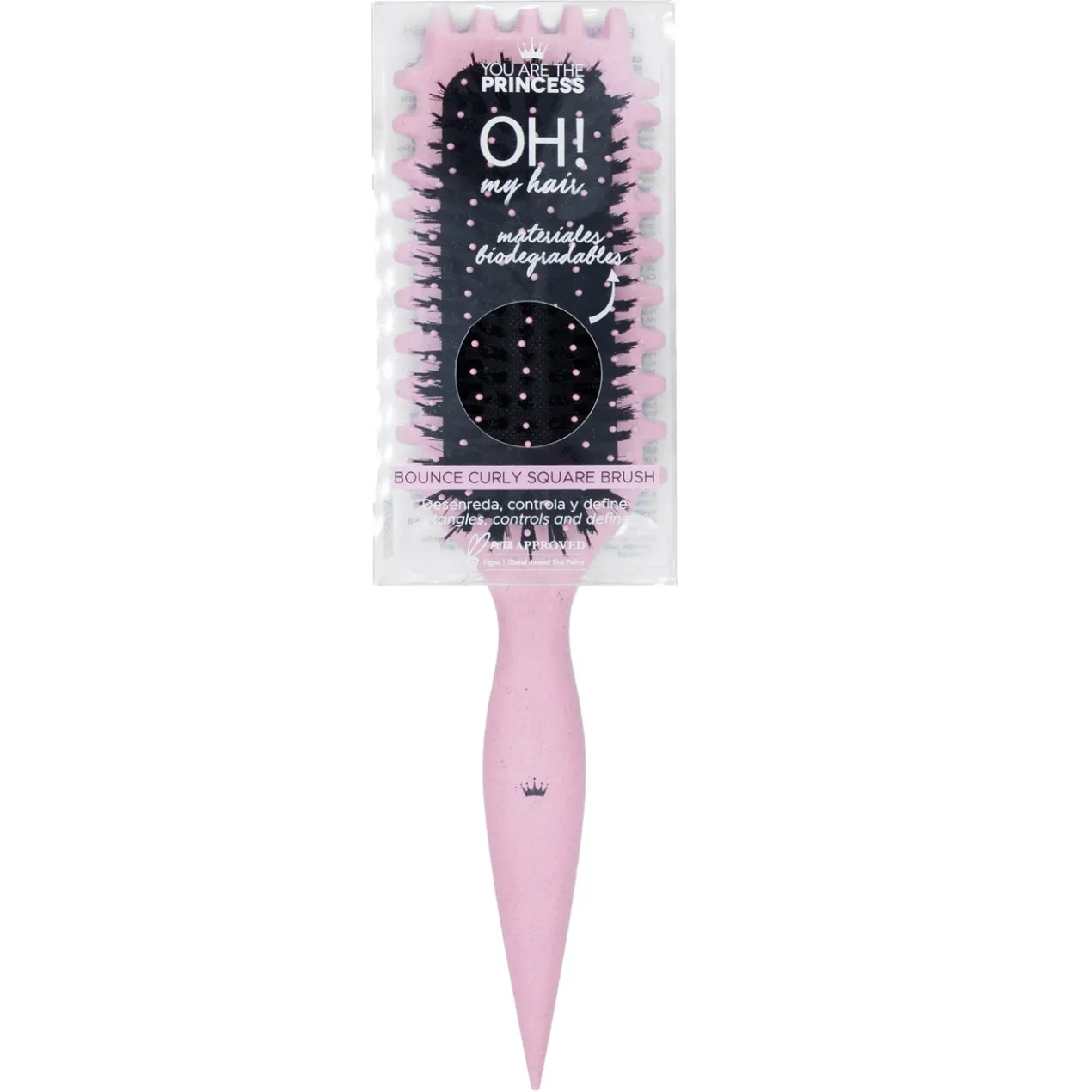 Oh My Hair Bounce Curly Square Brush Escova para Cabelo Encaracolado