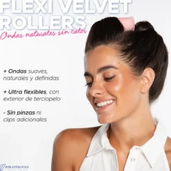 Oh My Hair Flexi Velvet Rollers Set 3 Rolos