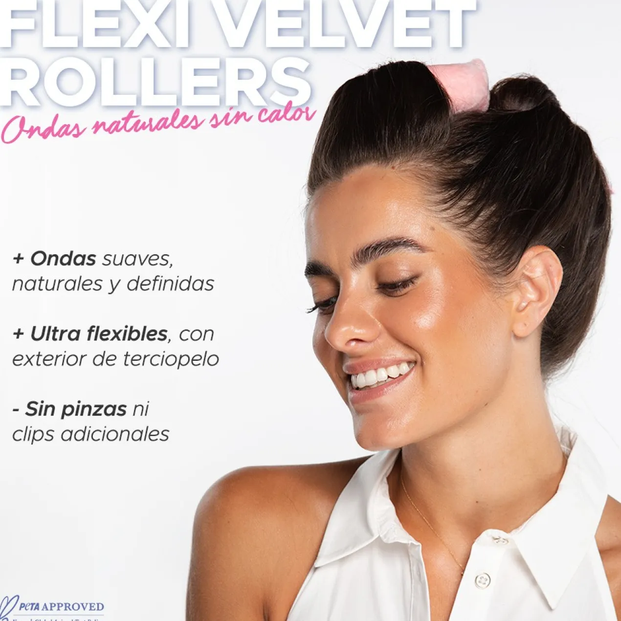 Oh My Hair Flexi Velvet Rollers Set 3 Rolos