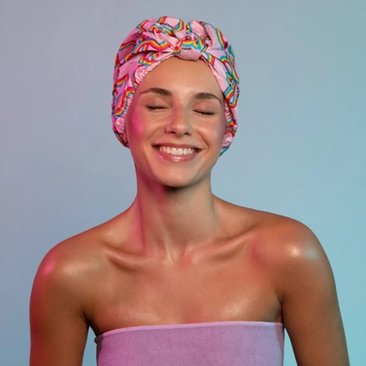 Oh My Hair Turbante de Duche Arco-íris