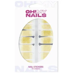 Oh My Nails! Stickers Gold Glitter