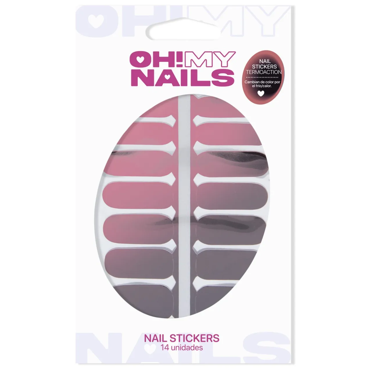 Oh My Nails Termoaction Pink to Black