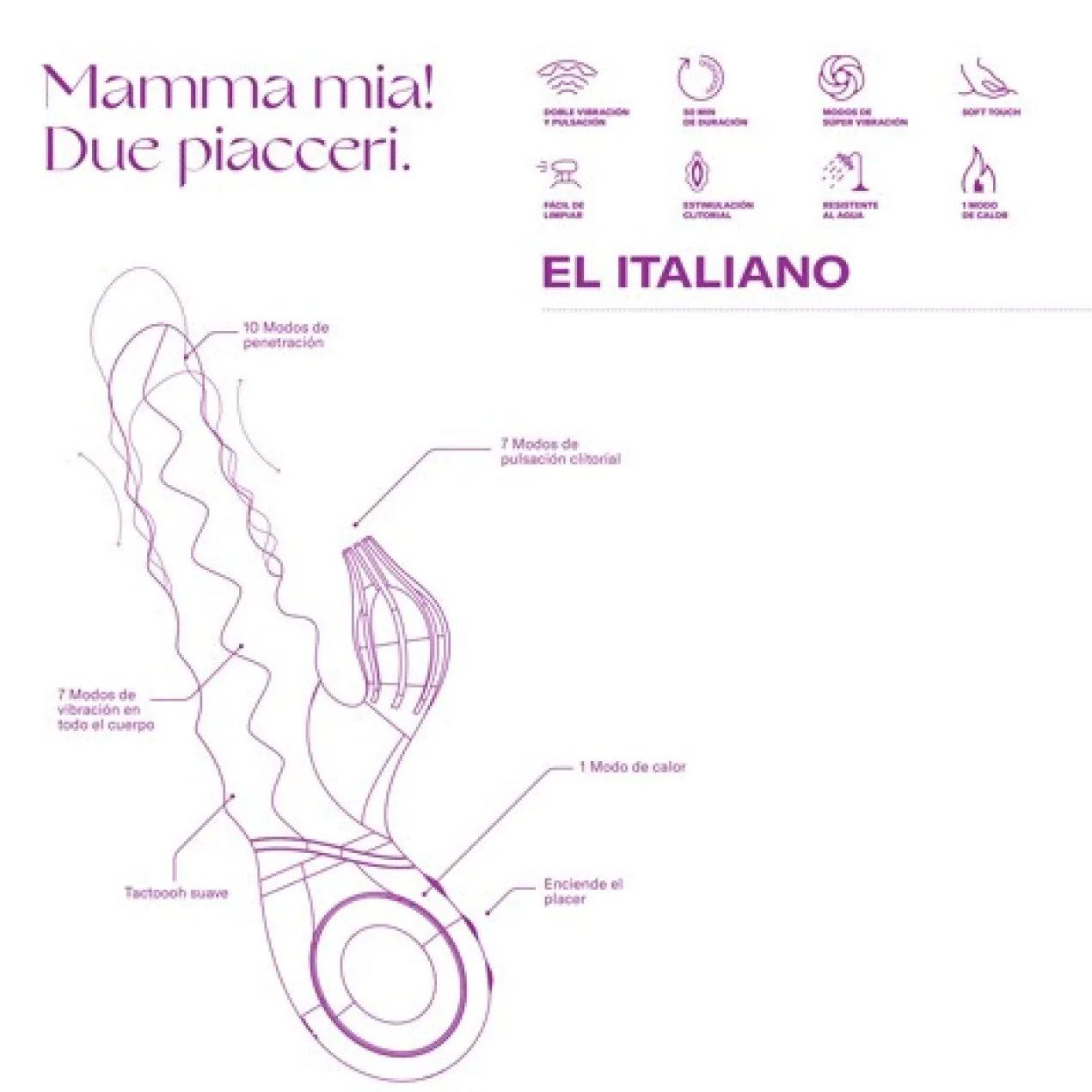 O Italiano Vibrador Dildo Estimulador de Clitóris