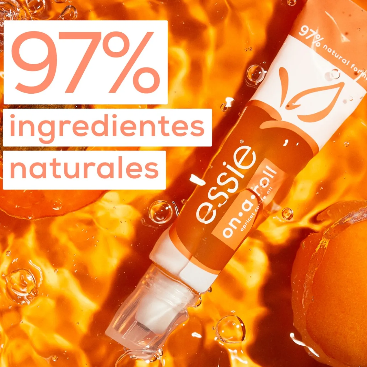 On a Roll Apricot óleo de rápida absorção para unhas e cutículas