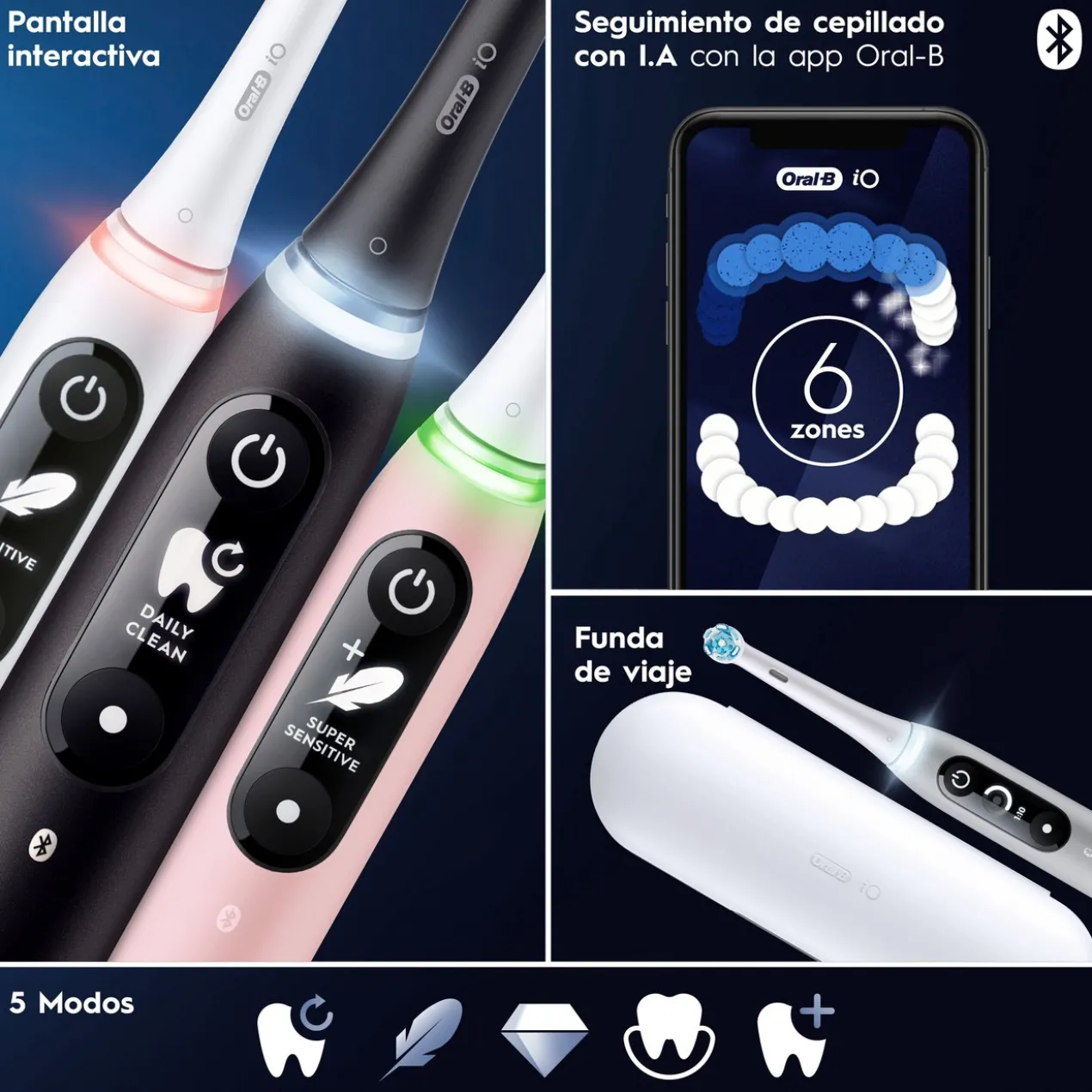 Oral-B iO 6 Escova de Dentes Elétrica Cinzenta