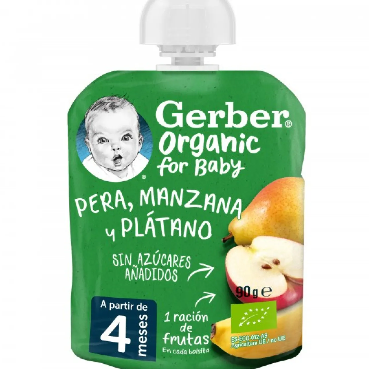 Organic Pouch Pêra, Maçã, Banana +4 meses
