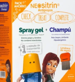 Pack Antipiolhos Champô + Spray + Pente Antipiolhos