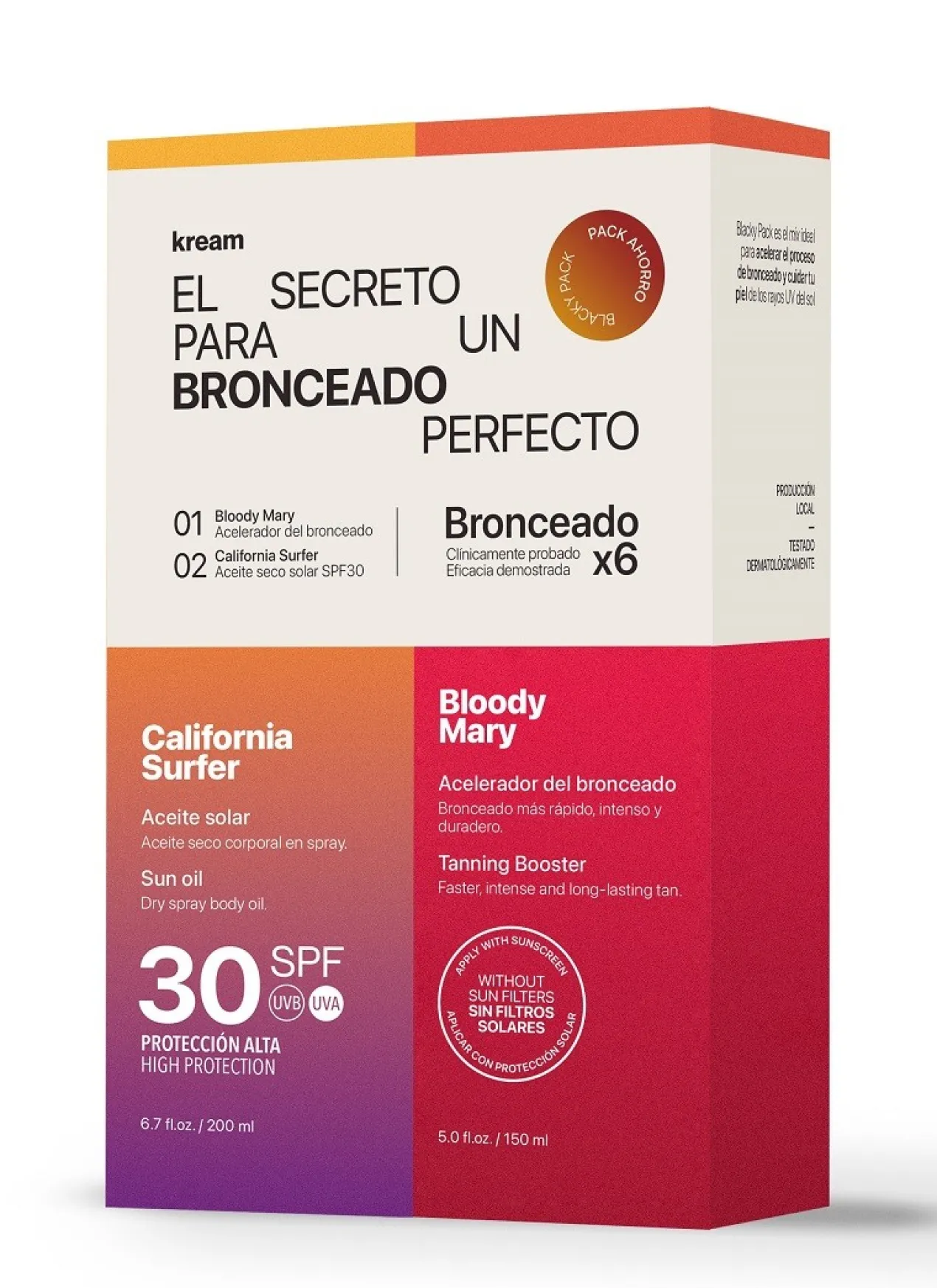 Pack Blacky Acelerador + Óleo Solar SPF30
